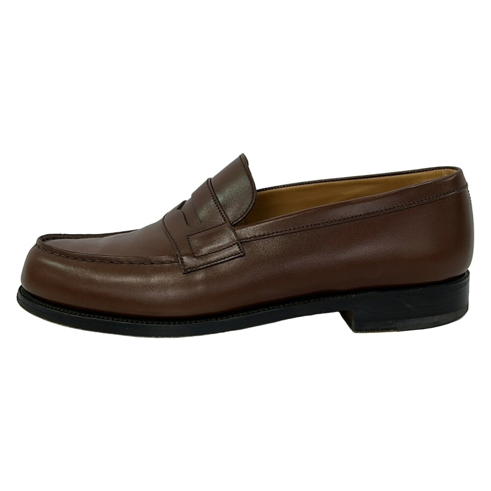 J.M. Weston Brown Leather Men's Shoes #357991J66B